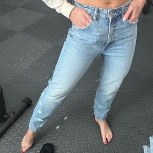 Zara High Rise Light Blue Women's Jeans, worn once!